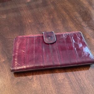 Elegant Burgundy Leather Wallet